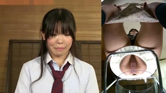 【排泄動画】体90点、顔35点の「爬虫類顔」女子高生が透明便器に座ってうんこおしっこ！